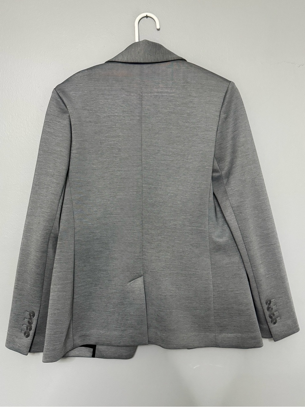 Express Gray Single-Button Blazer - Picture 9 of 10